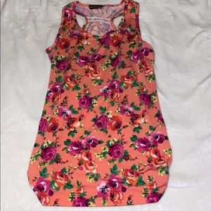 Floral maternity tank top